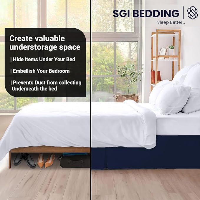 Microfiber Bed Skirt - Full - 15 in Drop