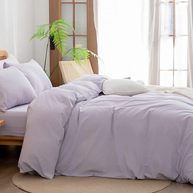 Linen Duvet Cover Set - King - 3 Piece