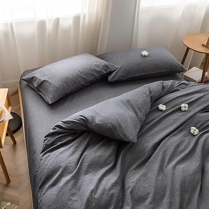 Linen Duvet Cover Set - Queen