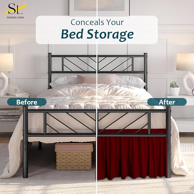 Linen Bed Skirt - Queen