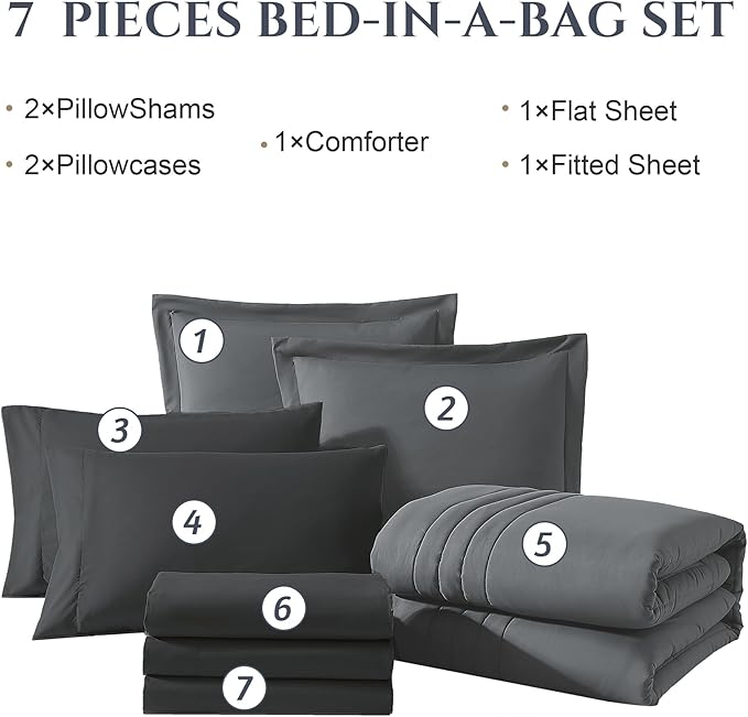 Comforter Set - Queen - 7 Piece