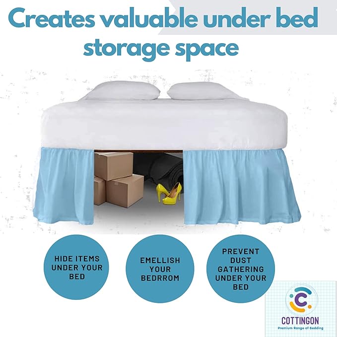 Microfiber Bed Skirt - King - 24 in Drop