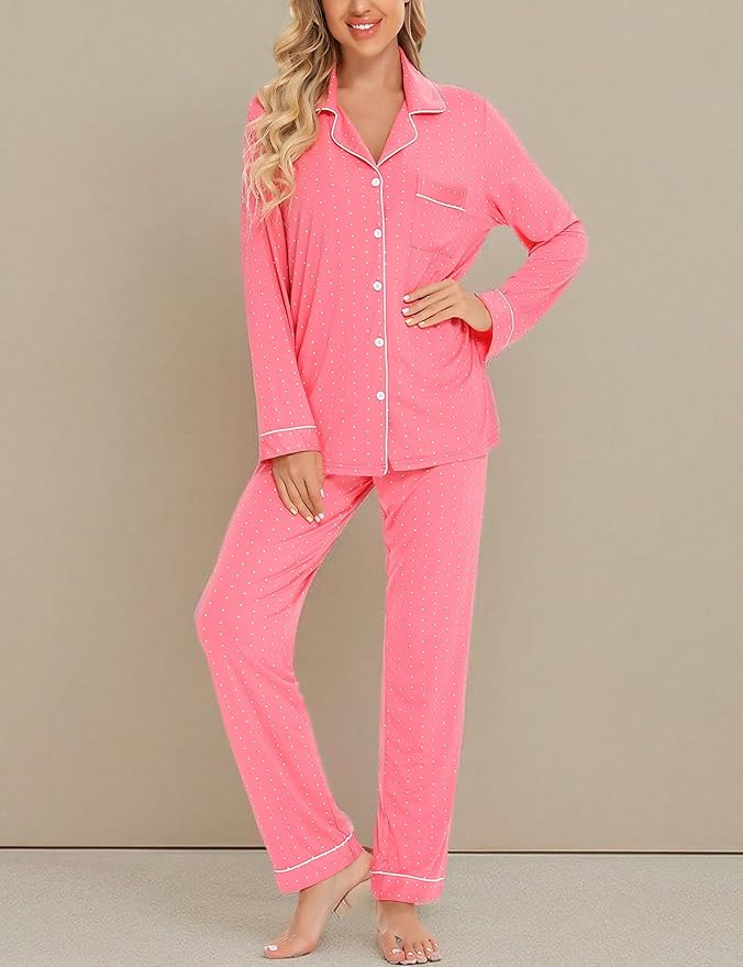 Women's Pants Pajama Set - Long Sleeve - 2 Piece