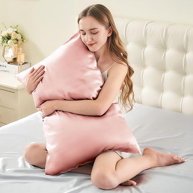 Mulberry Silk Cooling Pillowcase Set - Standard - 20 x 26 in - 2 Pack