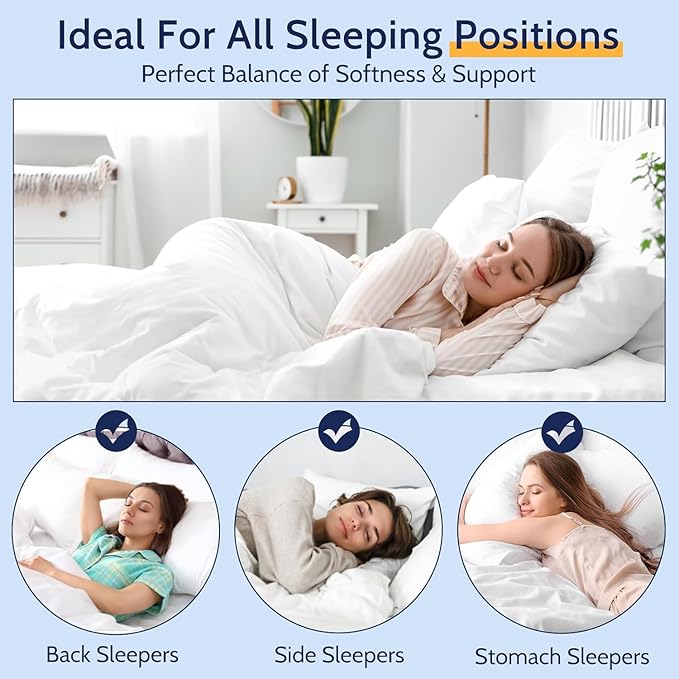 Down Alternative Bed Pillow - Queen - 4 Pack