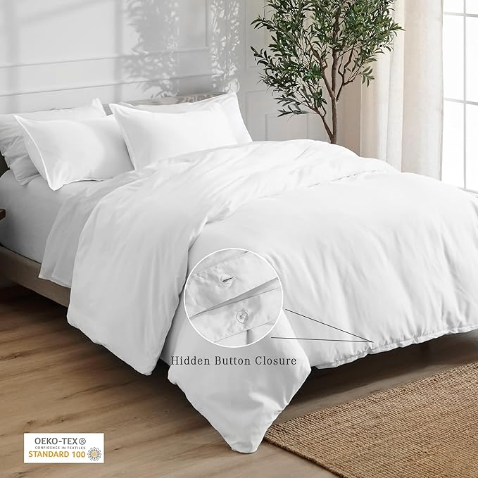 100% Cotton Duvet Cover Set - Queen - 3 Piece