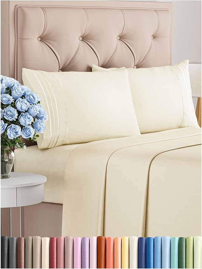 Cooling Bed Sheet Set - King - 4 Piece