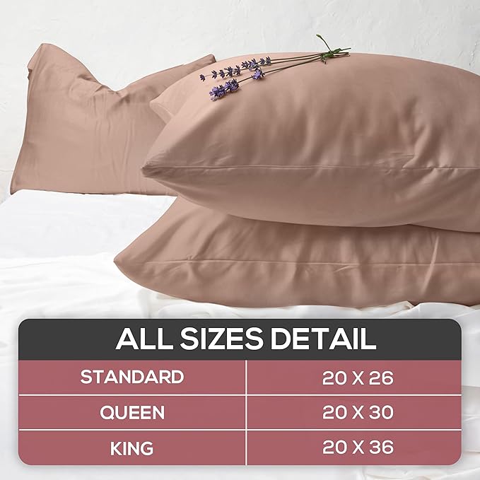 Linen Pillowcase Set - King - 2 Pack - 2 Piece