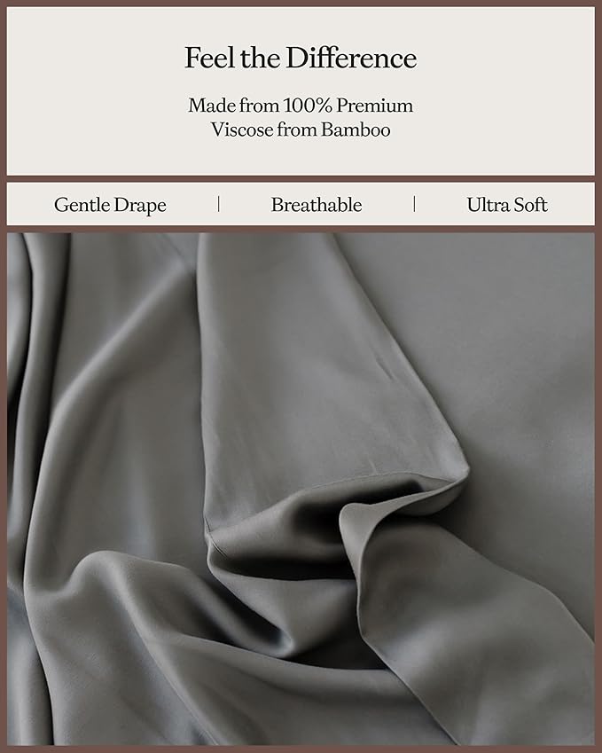Bamboo Bed Sheet Set - King - 4 Piece