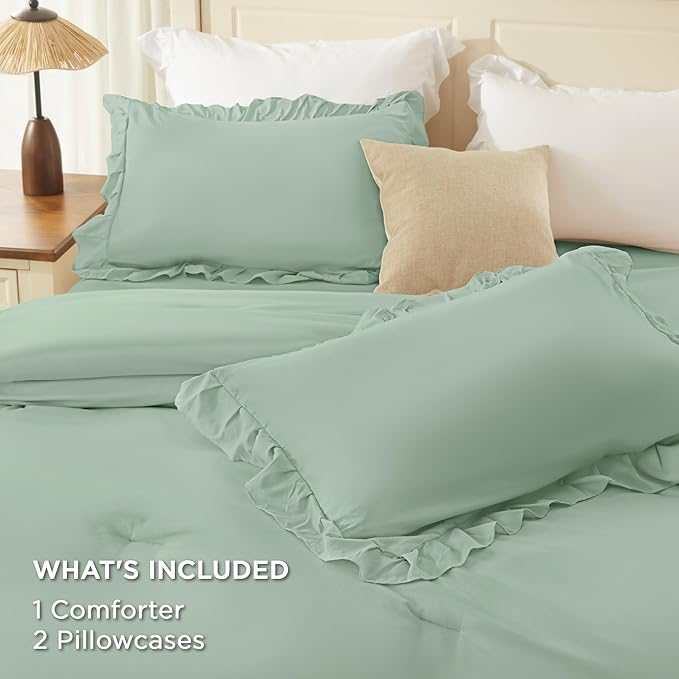 Microfiber Comforter Set - California King - 104 x 96 in - 3 Piece