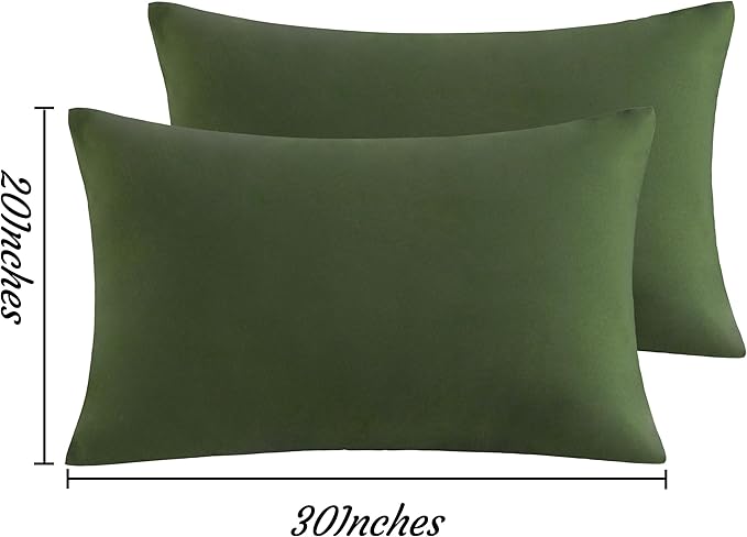 Microfiber Pillowcase Set - Queen - 20 x 30 in - 2 Pack
