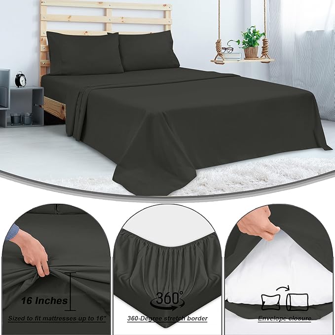 Bed Sheet Set - King - 4 Piece