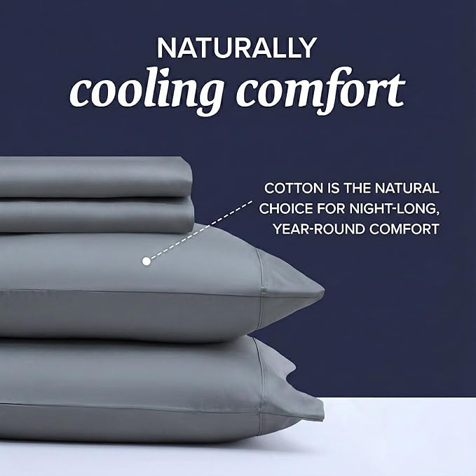 100% Cotton Bed Sheet Set - Twin XL - 3 Piece