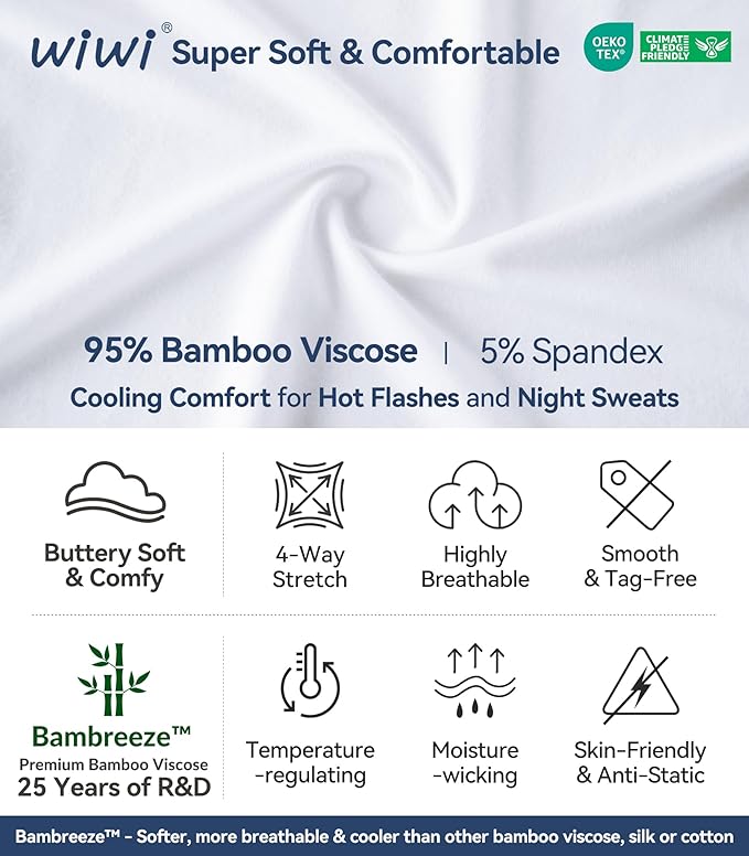 Bamboo Cooling Shorts Pajama Set - Short Sleeve - 2 Piece