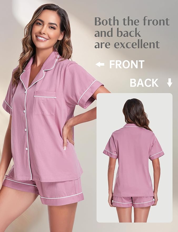 Women's Pajama Set - Short Sleeve - 2 Piece