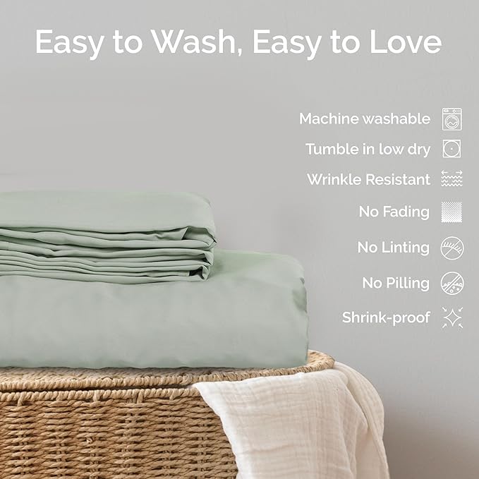 Bamboo Cooling Duvet Cover Set - King - 3 Piece