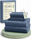 Linen Bed Sheet Set - Queen - 4 Piece