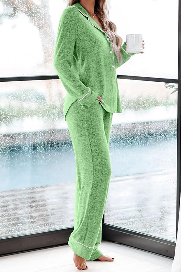 Women's Pajama Set - Long Sleeve - 2 Piece