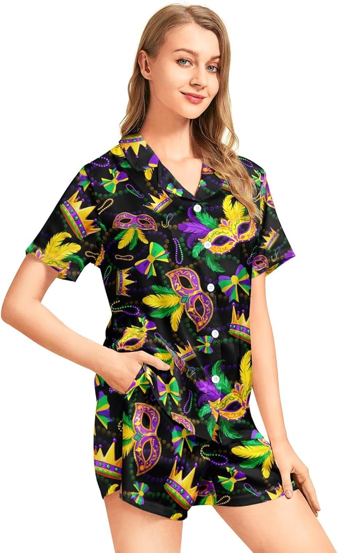Women's Pajama Set - Short Sleeve - 2 Piece
