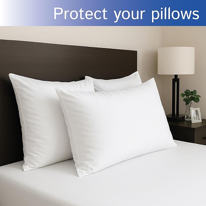 Waterproof Pillow Protector - Queen - 2 Piece