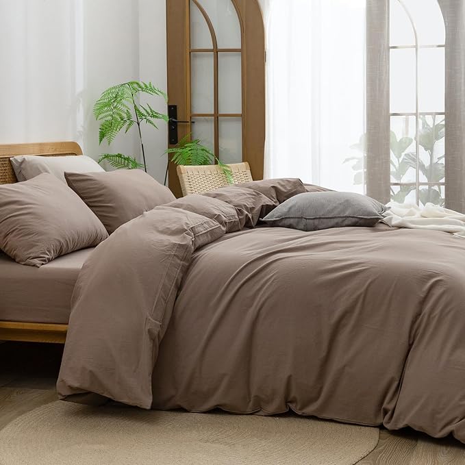 Linen Duvet Cover Set - King - 3 Piece