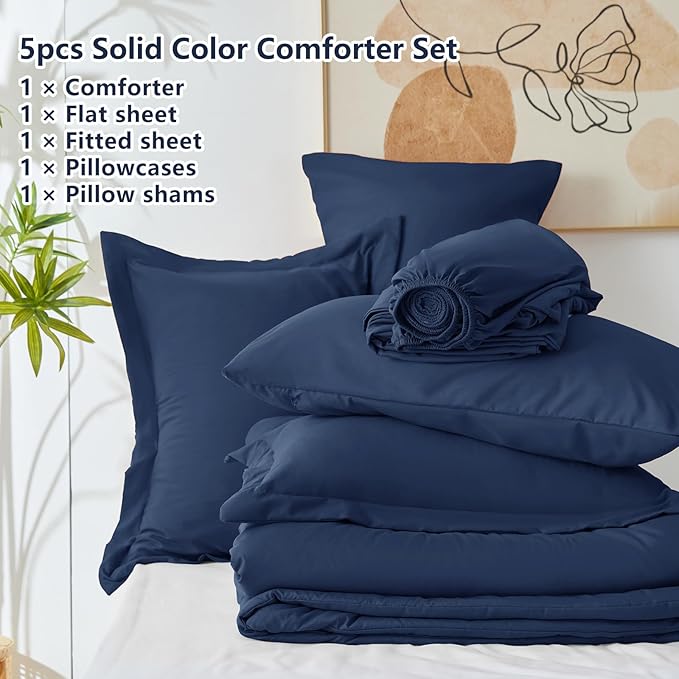 Down Alternative Comforter Set - Twin - 5 Piece