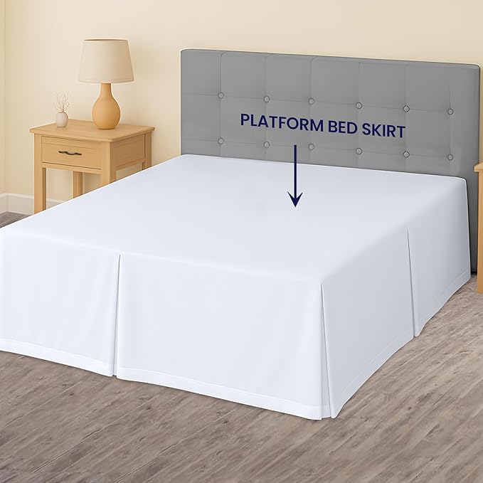 Microfiber Bed Skirt - King - 16 in Drop