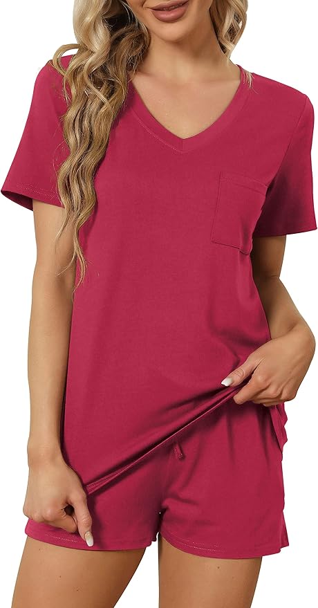 Women's Pajama Set - Short Sleeve - 2 Piece