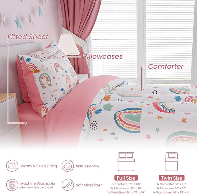 Microfiber Comforter Set - Full - 4 Piece