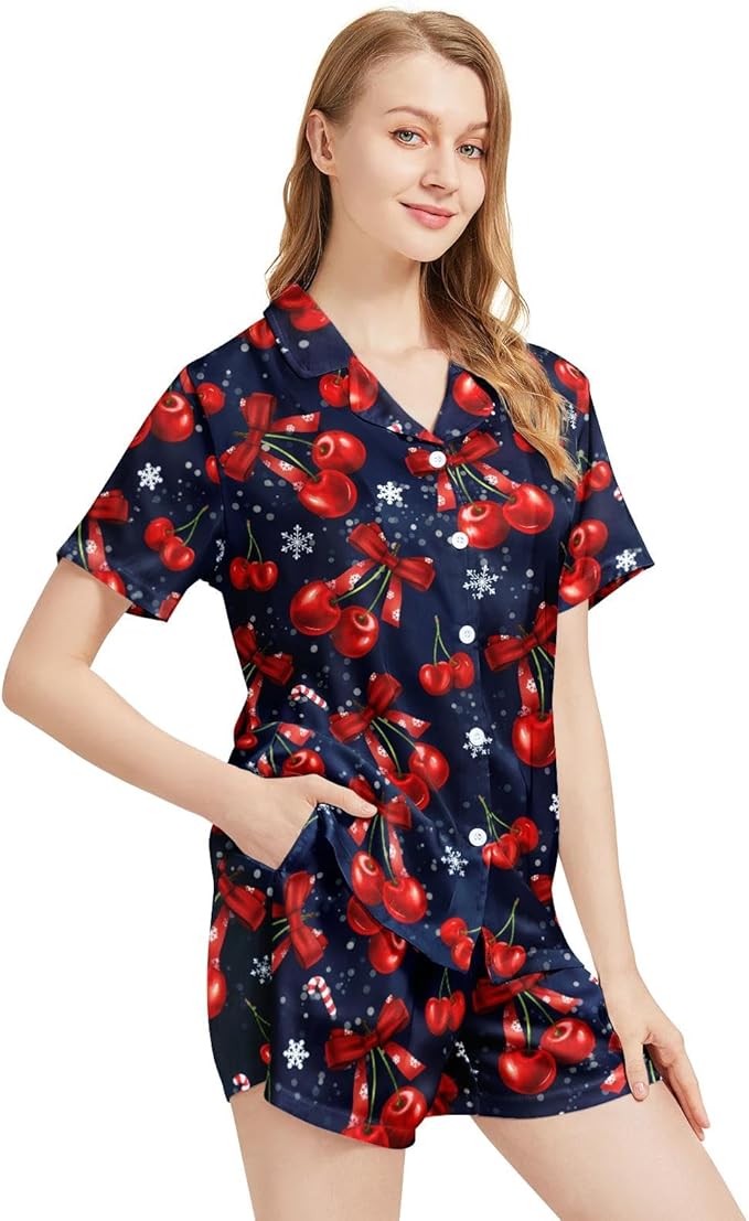 Women's Pajama Set - Short Sleeve - 2 Piece