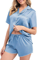 Women's Shorts Pajama Set - Short Sleeve - 2 Piece