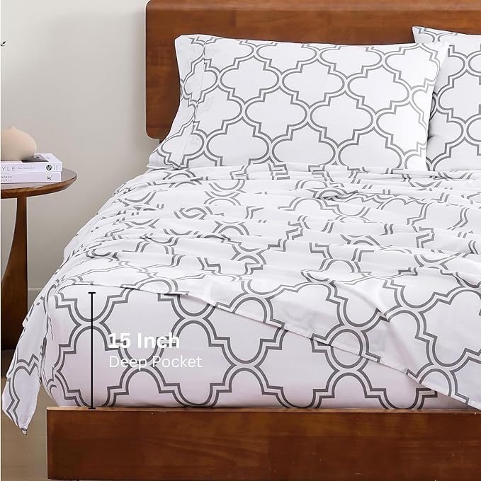 Linen Bed Sheet Set - Full - 4 Piece