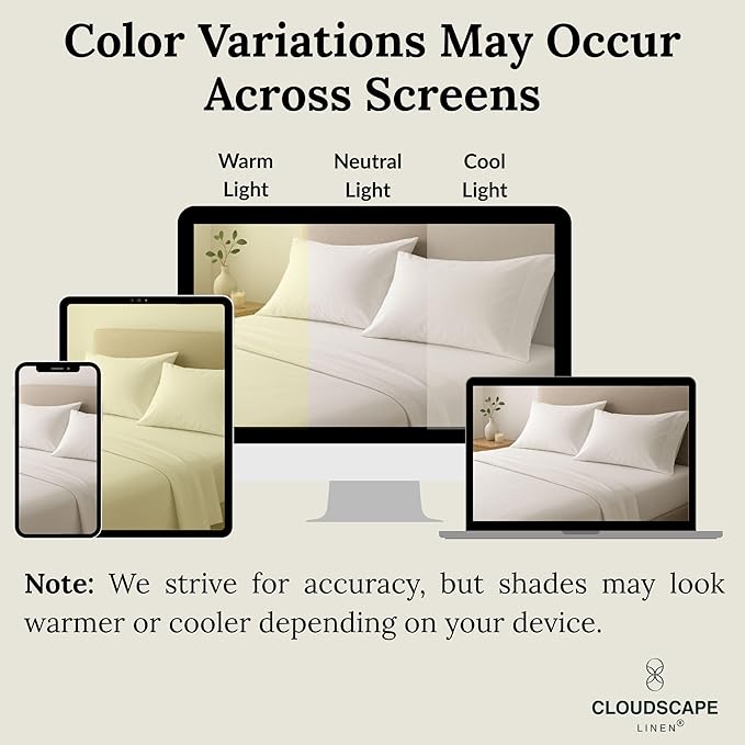 Linen Bed Sheet Set - Split King - 5 Piece