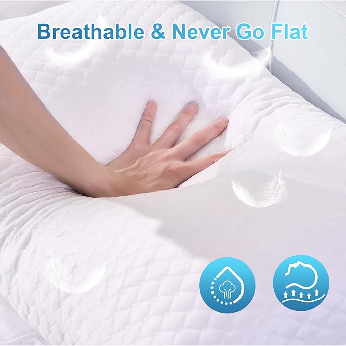 Memory Foam Cooling Bed Pillow - King