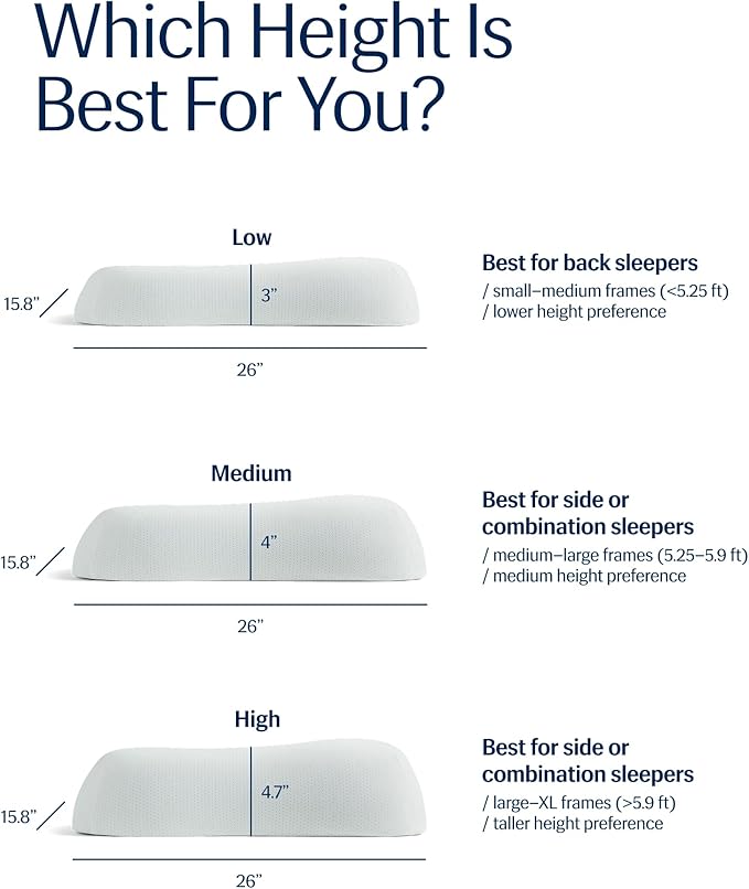 Cooling Bed Pillow - 2 Piece