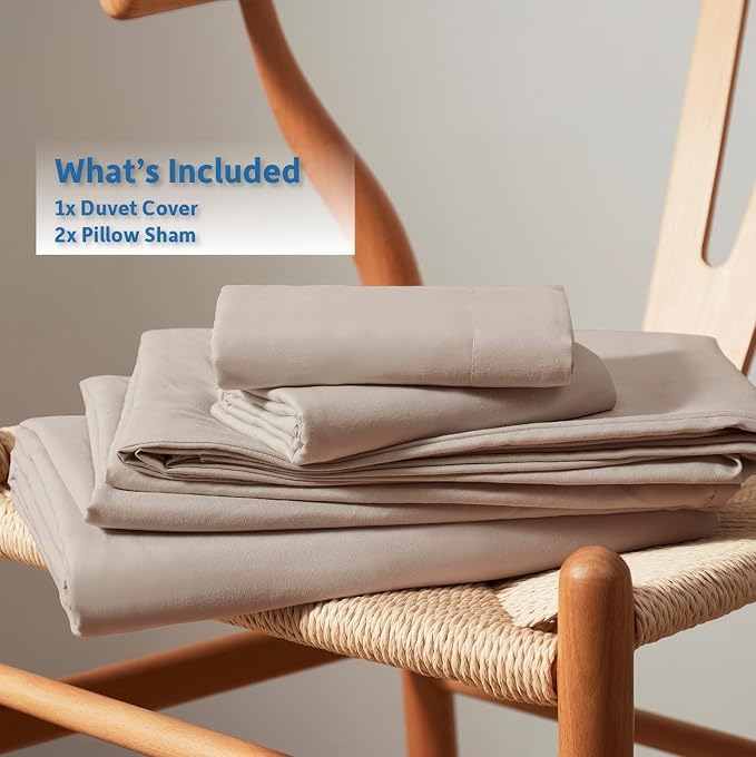 Linen Duvet Cover Set - California King - 104 x 98 in - 3 Piece