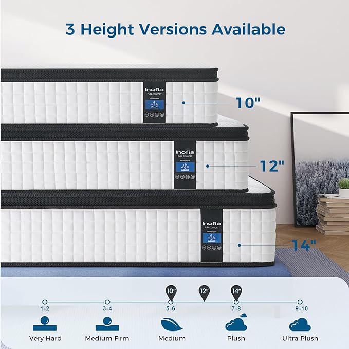 Memory Foam Cooling Mattress - Queen