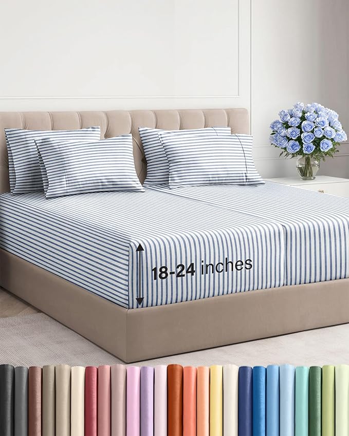 Cooling Bed Sheet Set - Split King - 7 Piece