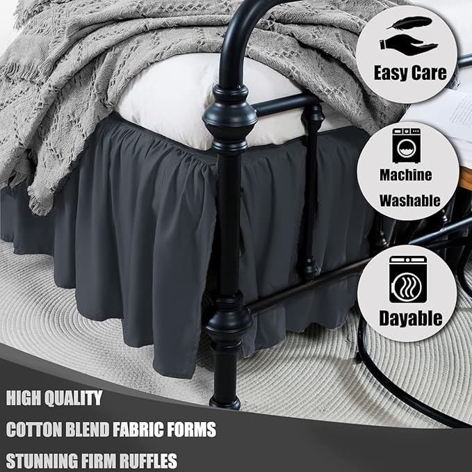 Bed Skirt - King - 14 in Drop