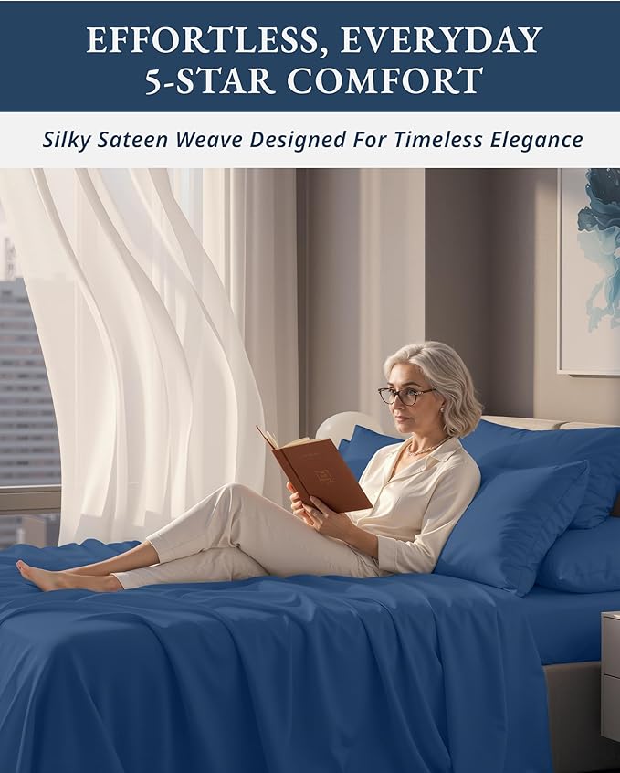 Linen Bed Sheet Set - Queen