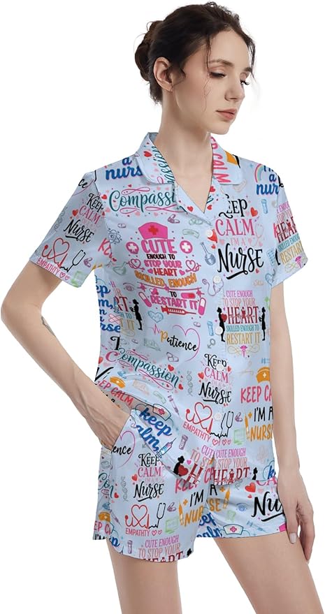 Women's Pajama Set - Short Sleeve - 2 Piece