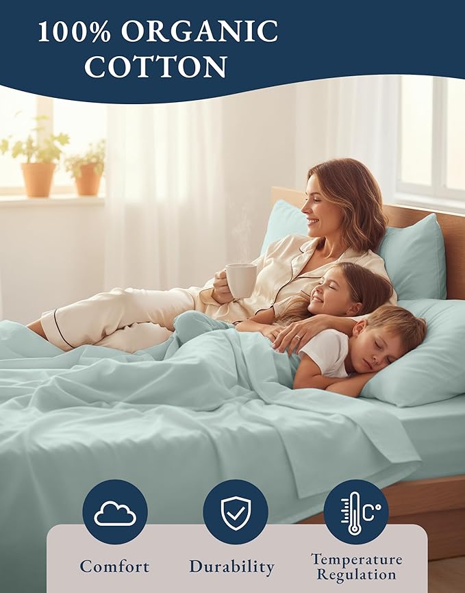 Linen Bed Sheet Set - Full - 4 Piece