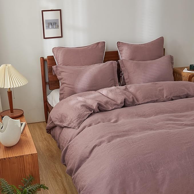 Linen Duvet Cover Set - Twin