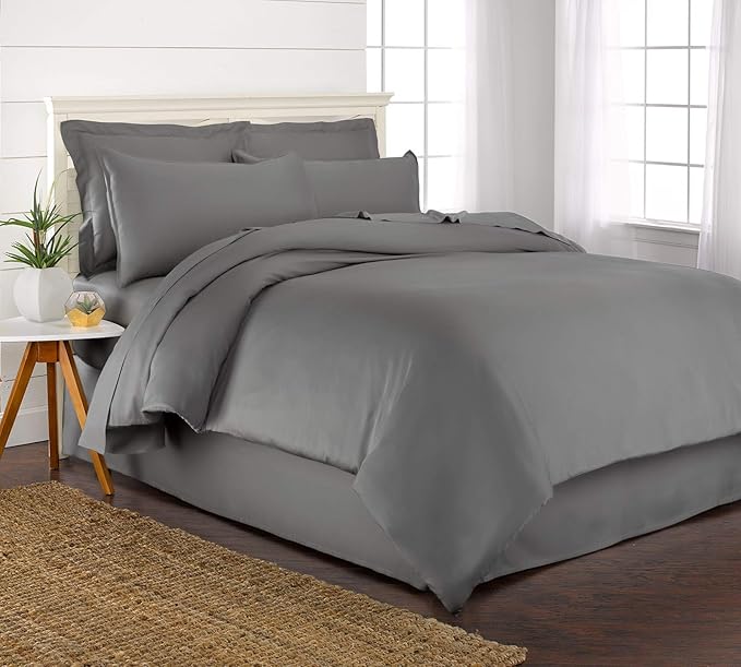 Bamboo Cooling Duvet Cover Set - Queen - 3 Piece