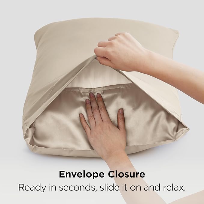 Satin Pillowcase Set - King - 20 x 36 in - 2 Piece