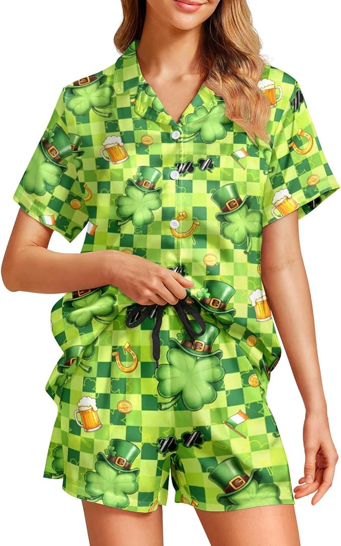 Women's Pajama Set - Short Sleeve - 2 Piece