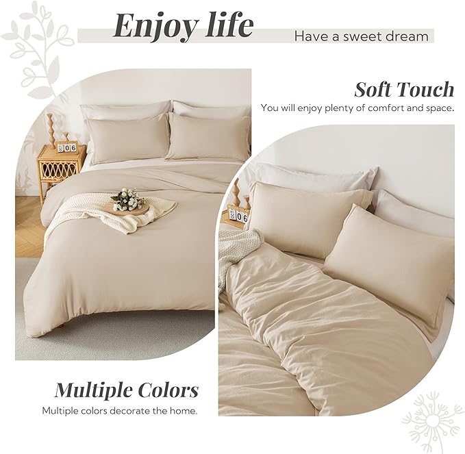 Microfiber Duvet Cover Set - 3 Piece