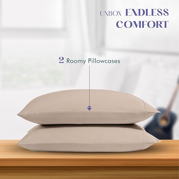 Linen Cooling Pillowcase Set - Queen - 2 Piece