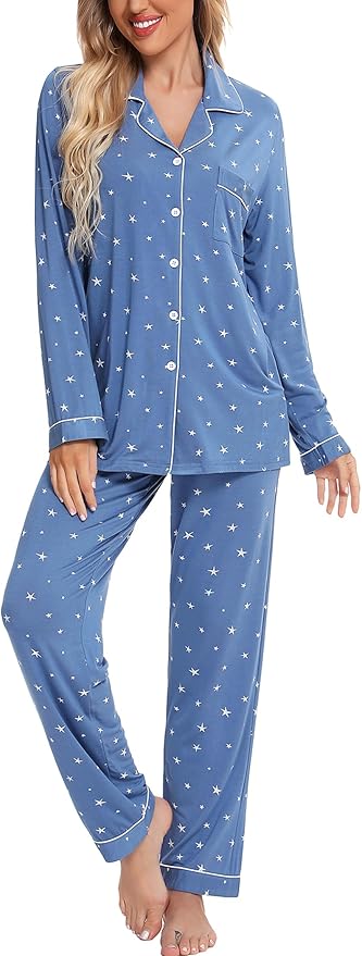 Women's Pants Pajama Set - Long Sleeve - 2 Piece