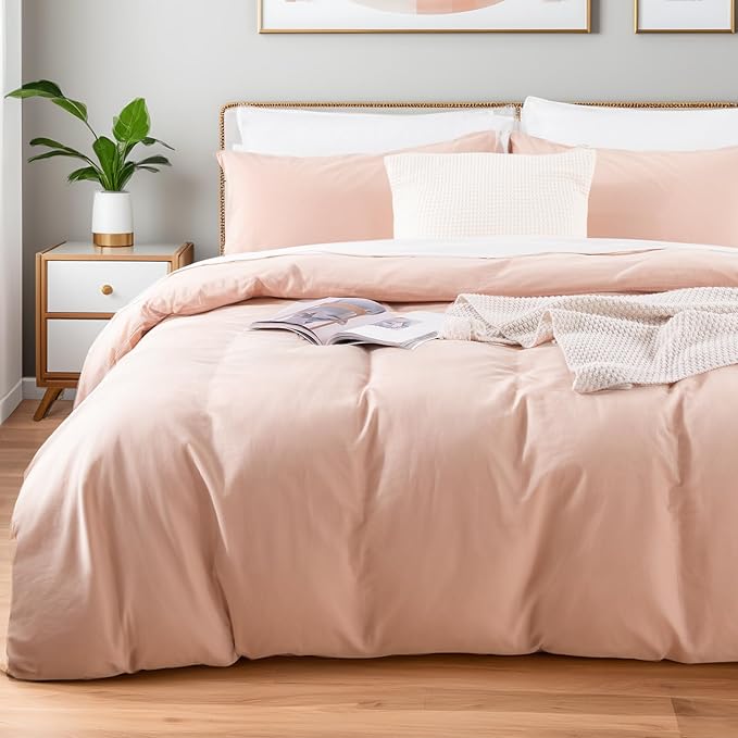 Linen Duvet Cover Set - Queen - 3 Piece